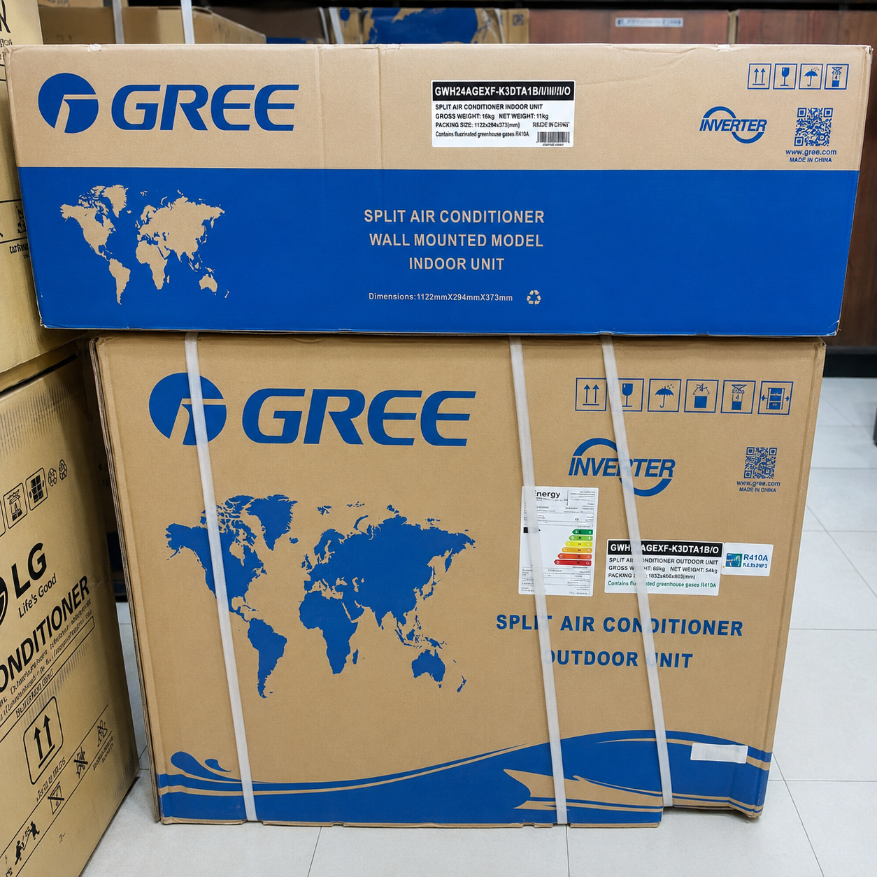 کولرگازی گری ظرفیت 36000 مدل GWH اینورتردار